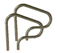 Birch 8" Figure 4 Handrails - Stainless Steel (Pair)